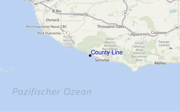 County Line Location Map