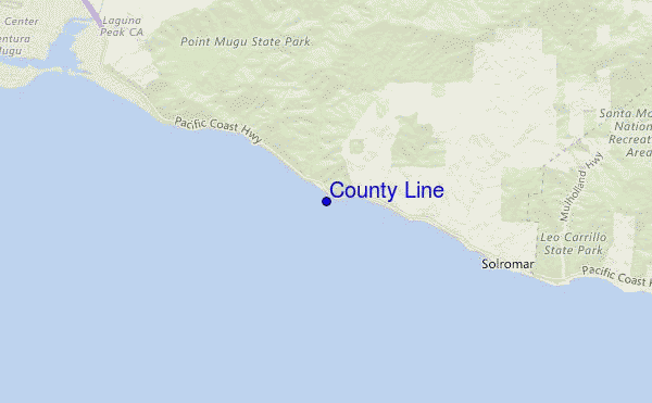 mapa de ubicación de County Line
