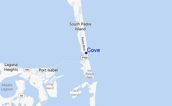 mapa de ubicación de Cove