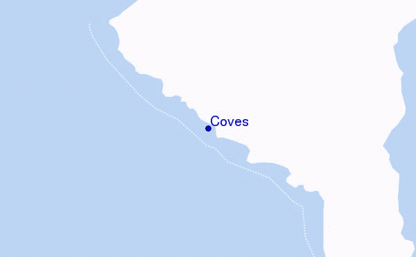 mapa de ubicación de Coves