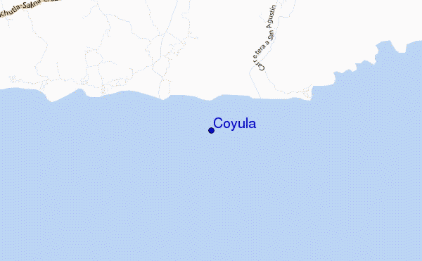 mapa de ubicación de Coyula