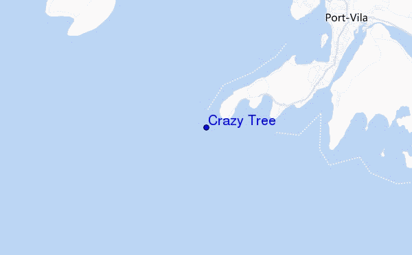 mapa de ubicación de Crazy Tree