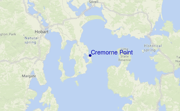 Cremorne Point Location Map