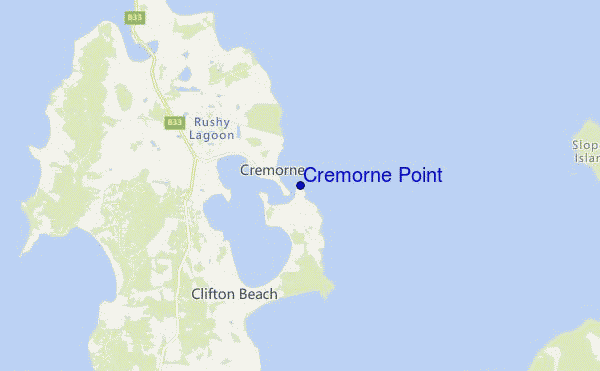 mapa de ubicación de Cremorne Point