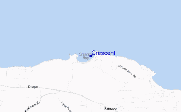 mapa de ubicación de Crescent