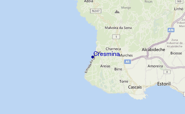 mapa de ubicación de Cresmina
