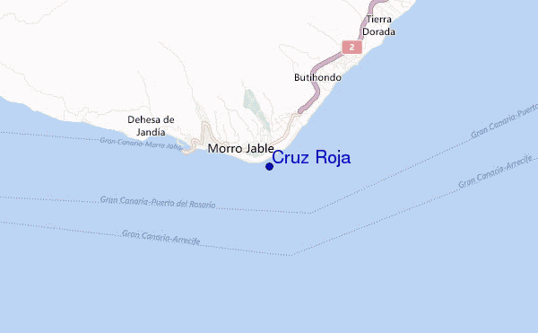 mapa de ubicación de Cruz Roja