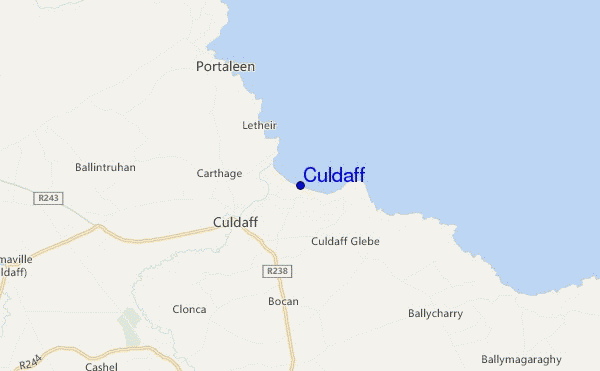 mapa de ubicación de Culdaff