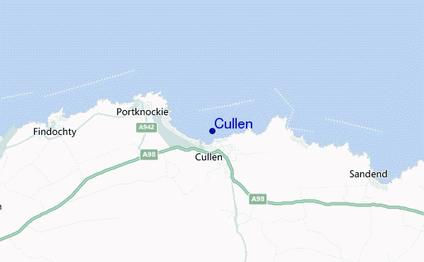 mapa de ubicación de Cullen