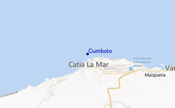 mapa de ubicación de Cumboto
