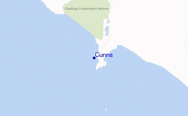 mapa de ubicación de Cunns