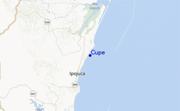 mapa de ubicación de Cupe