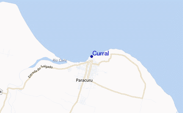 mapa de ubicación de Curral