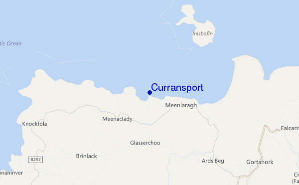 mapa de ubicación de Curransport