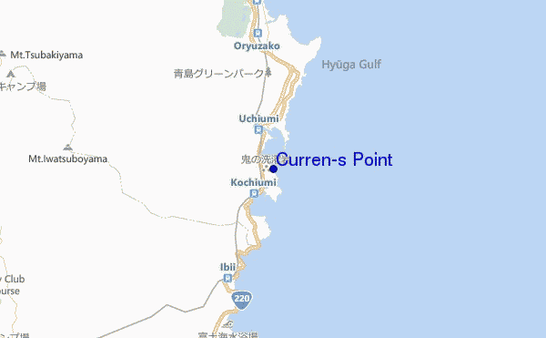 mapa de ubicación de Curren's Point
