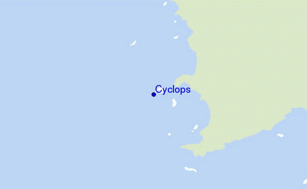 mapa de ubicación de Cyclops