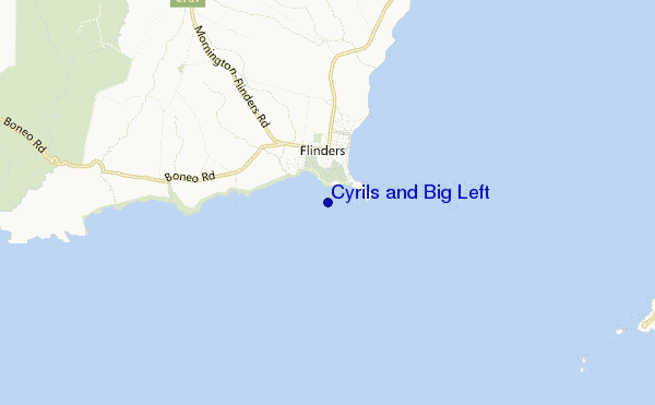 mapa de ubicación de Cyrils and Big Left