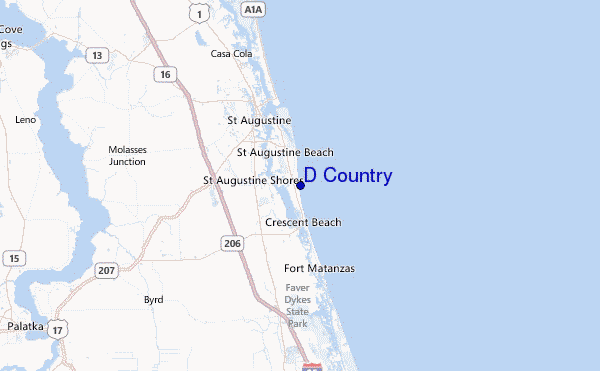 D Country Location Map