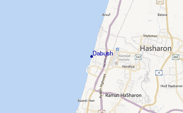 mapa de ubicación de Dabush
