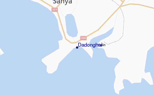 mapa de ubicación de Dadonghai