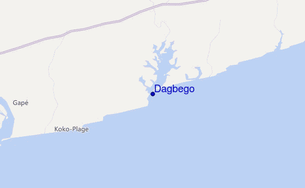 mapa de ubicación de Dagbego
