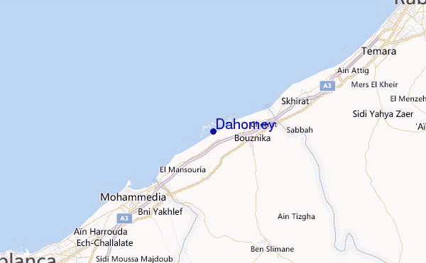 Dahomey Location Map