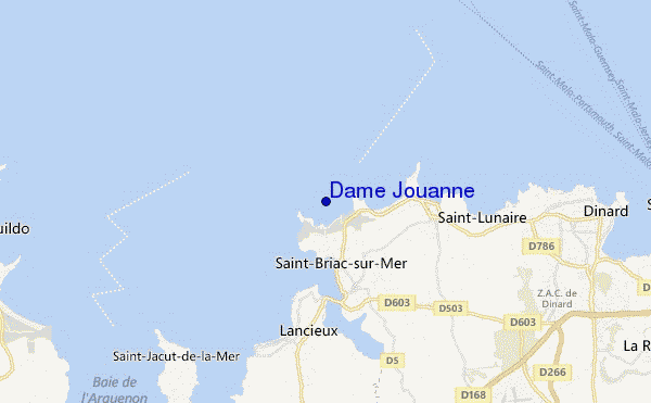 mapa de ubicación de Dame Jouanne