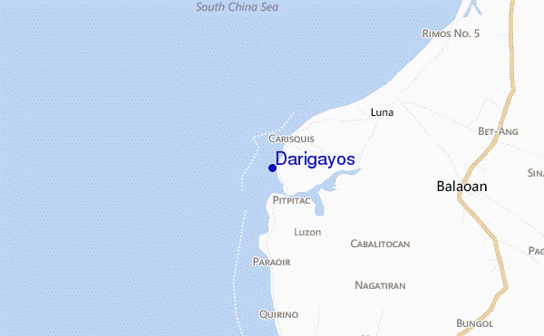 mapa de ubicación de Darigayos