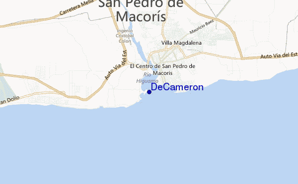 mapa de ubicación de De Cameron