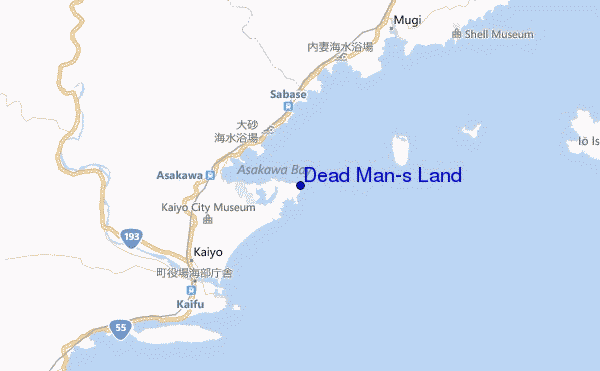 mapa de ubicación de Dead Man's Land
