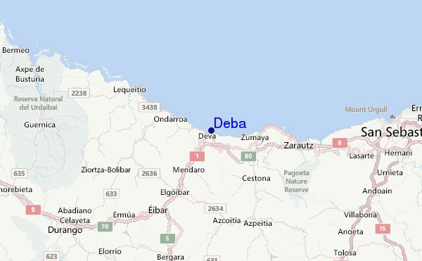 Deba Location Map