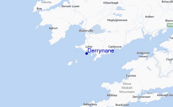 Derrynane Location Map