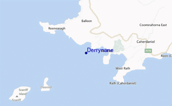 mapa de ubicación de Derrynane