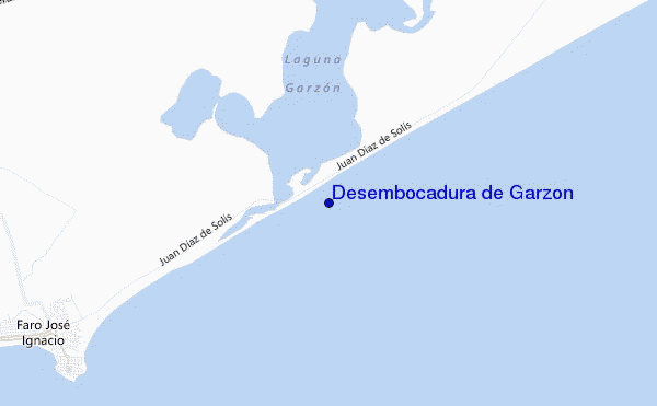 mapa de ubicación de Desembocadura de Garzon