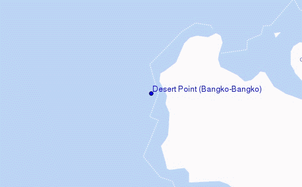 mapa de ubicación de Desert Point (Bangko-Bangko)