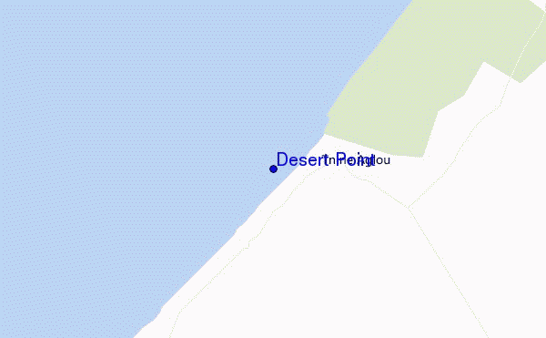 mapa de ubicación de Desert Point