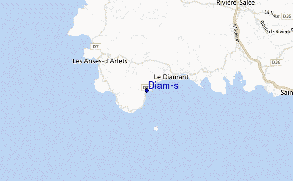 mapa de ubicación de Diam's
