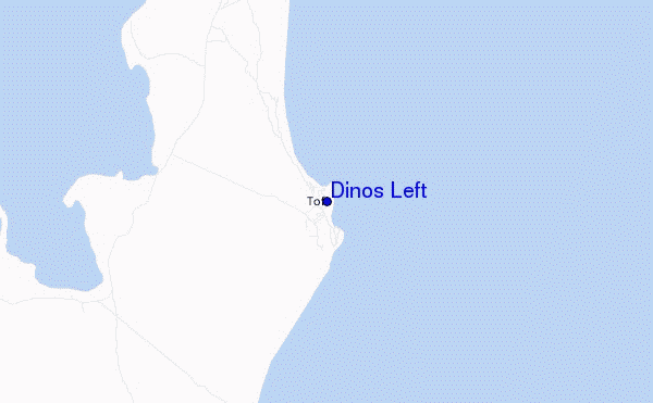 mapa de ubicación de Dinos Left
