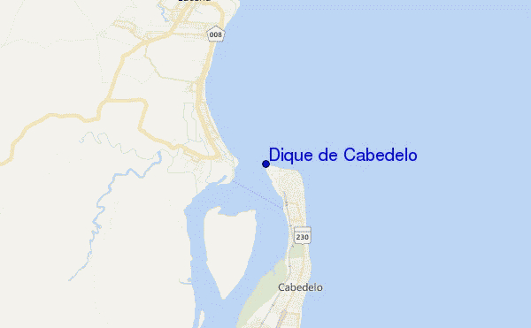 mapa de ubicación de Dique de Cabedelo