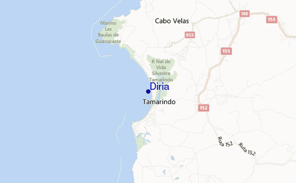 mapa de ubicación de Diria