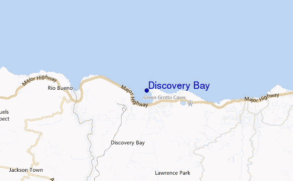 mapa de ubicación de Discovery Bay