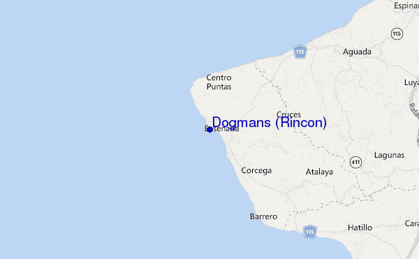 mapa de ubicación de Dogmans (Rincon)
