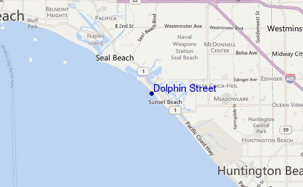 mapa de ubicación de Dolphin Street