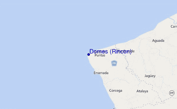 mapa de ubicación de Domes (Rincon)