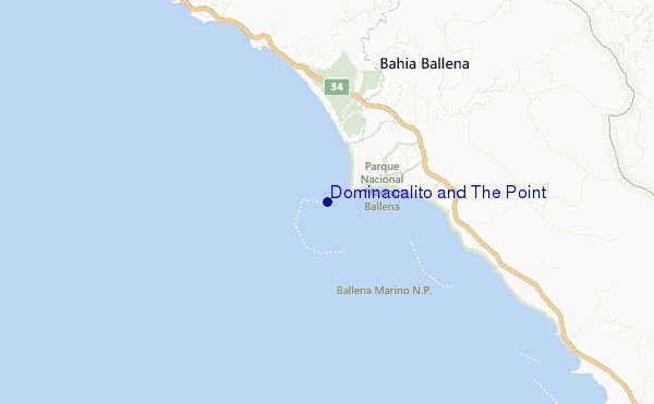 mapa de ubicación de Dominacalito and The Point