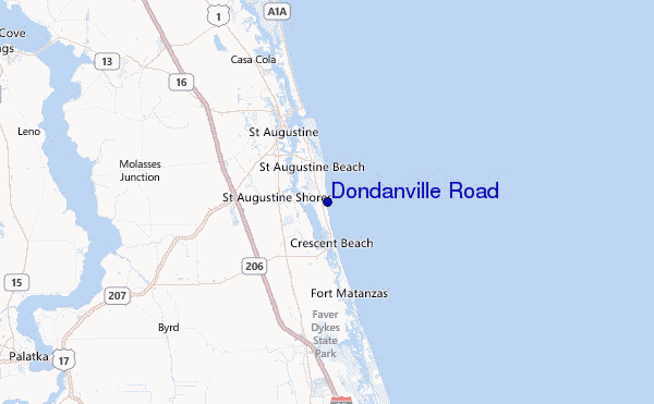 Dondanville Road Location Map