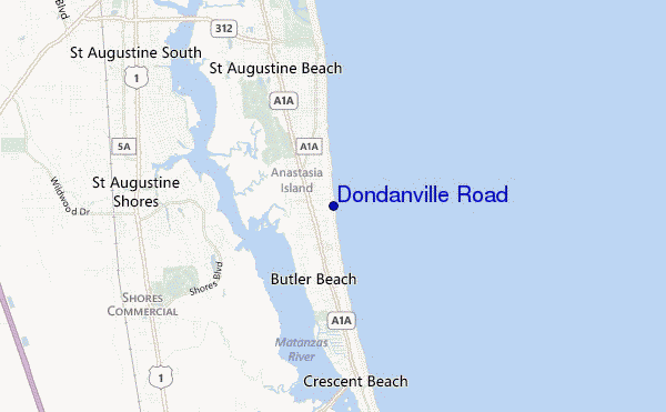 mapa de ubicación de Dondanville Road