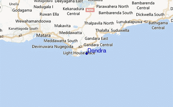 mapa de ubicación de Dondra