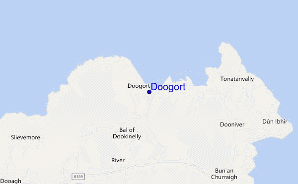 mapa de ubicación de Doogort