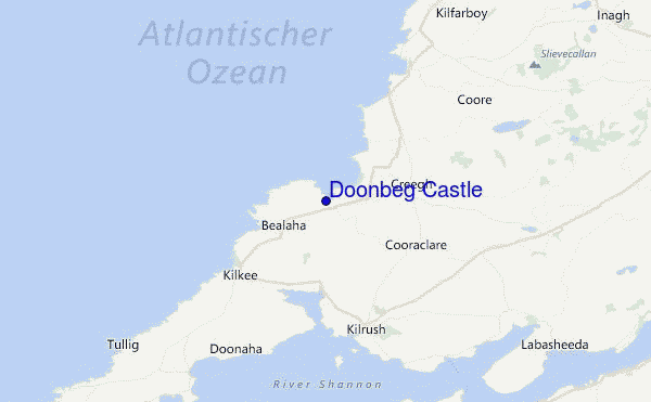 Doonbeg Castle Location Map